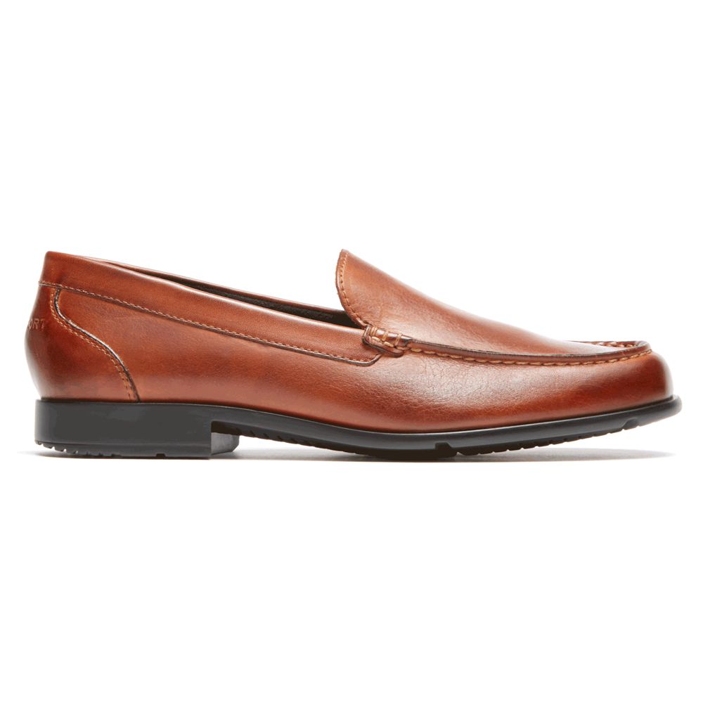 Mocassins Homem Rockport Classic Venetian Slip-Ons Marrom,Portugal YJXVF-8623